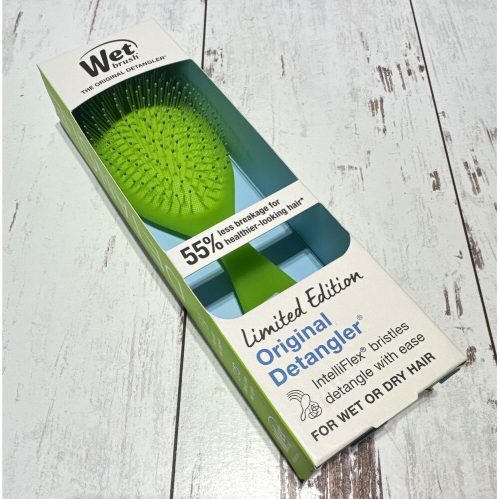 Wet Brush Original Detangler Limited Edition Green Hair Brush, Gentle on Hair